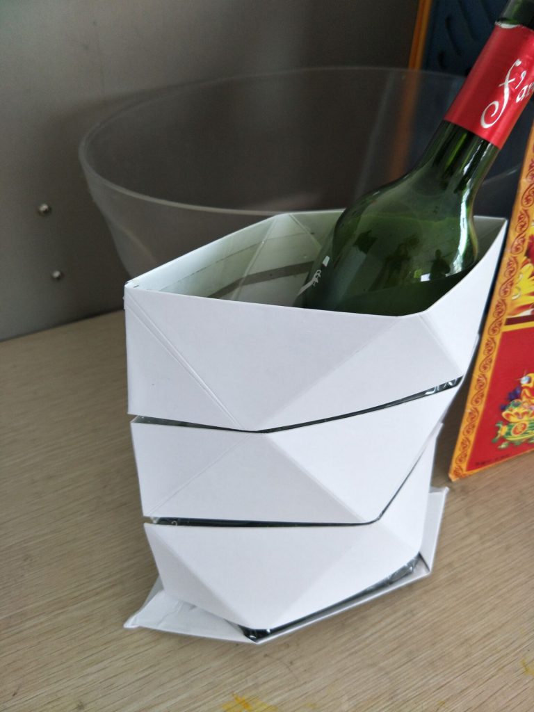 Origami ice buckets creative spin on keeping drinks cold