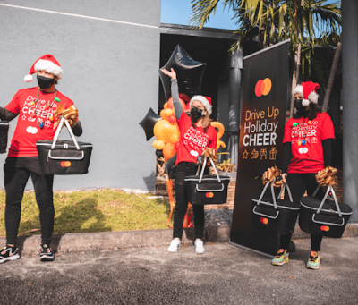 Mastercard Drive Through Gift Baskets
