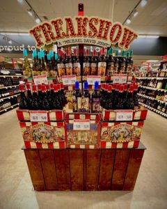 Freakshow wine custom double-sided LED pole topper display