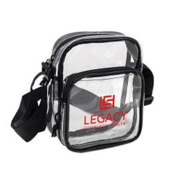 2-Zipper Soft Clear Small Messenger NFL Bag 