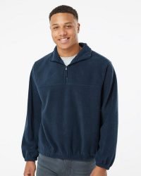 Burnside® Polar Fleece Quarter Zip Pullover 