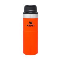 Stanley Drinkware Classic Trigger Action Travel Mug, 16oz, Blaze Orange 