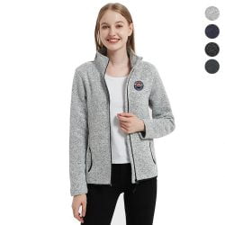 Women's Full-Zip Sweater Fleece Jacket 