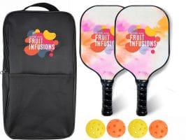 Premium Fiberglass Pickleball Paddle set of 2 with balls 