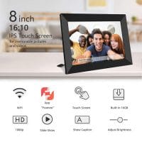 FRAMEO 8" Smart WiFi Digital Photo Frame Share Images And Videos Instantly Anywhere 