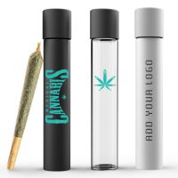 Glass Pre Roll Joint Tube with Direct Print 
