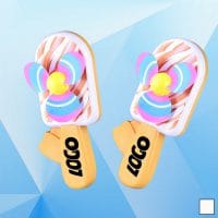 Popsicle Shaped Hand-Driven Fan 