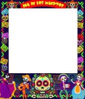 'Day of the Dead' Party Photo Frame Prop, 35 X 30 inches