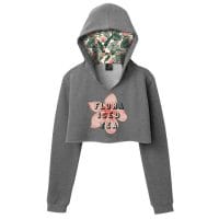 Cropped Pullover with Custom Hood Lining
