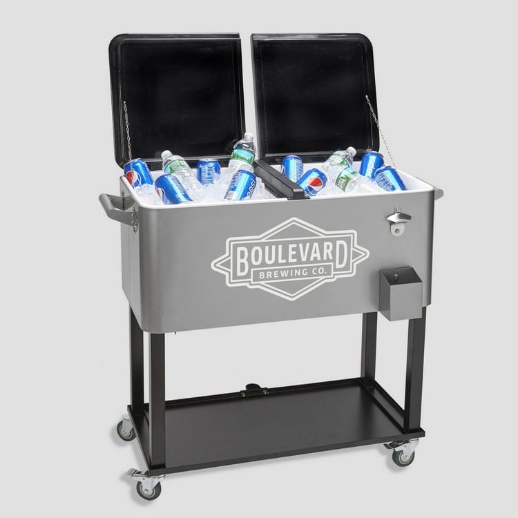 Rolling Cooler Vending Cart 