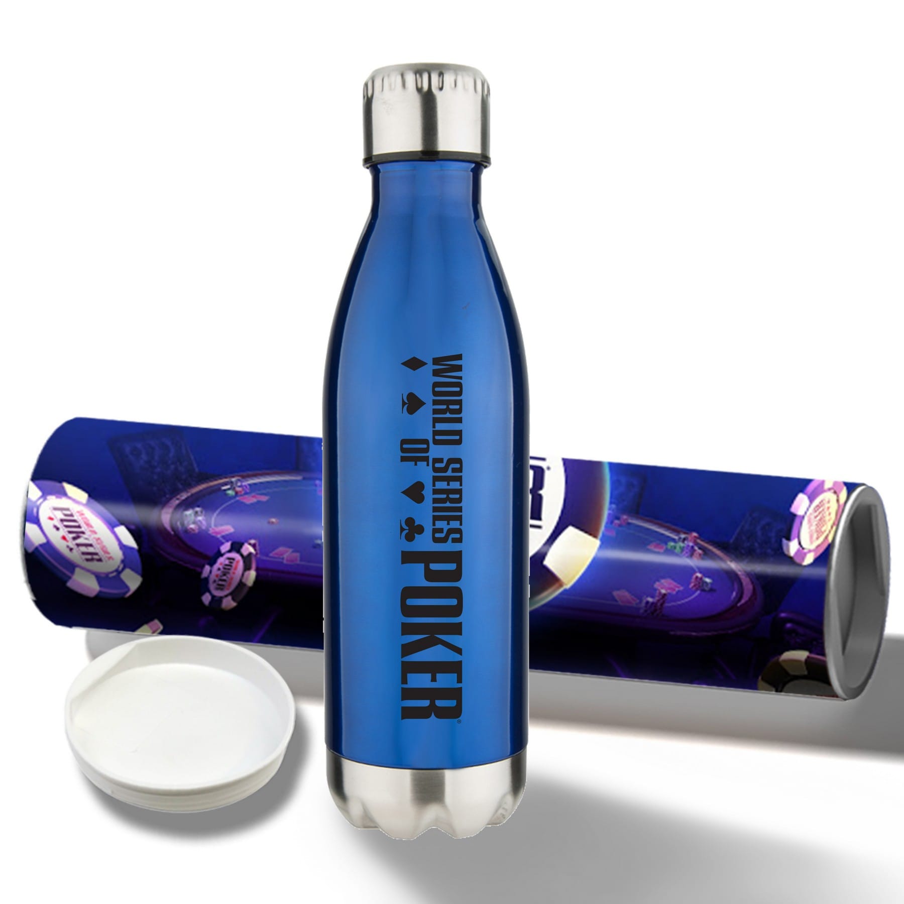 17 oz Stainless Steel Cola Bottle with Shipping Tube 