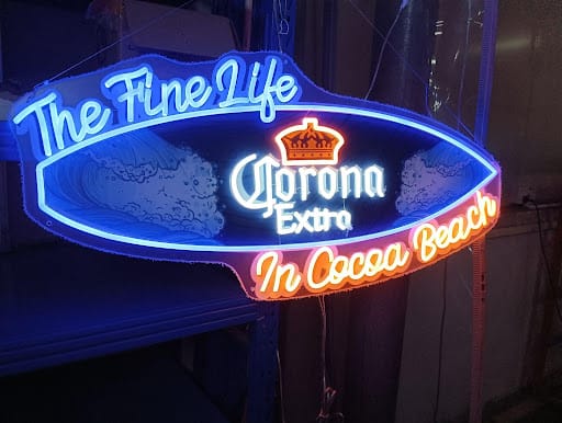 Corona “The Fine Life” Sign