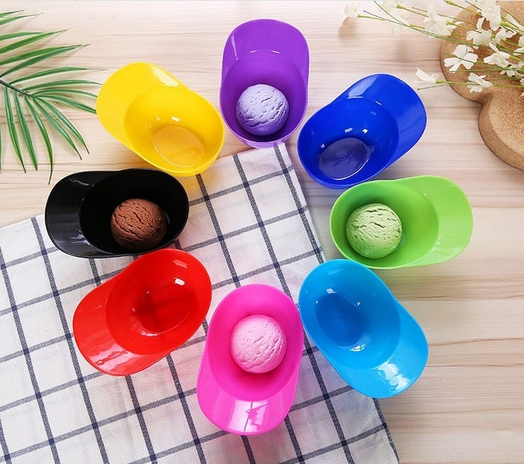 Mini Baseball Hat Ice Cream Bowl