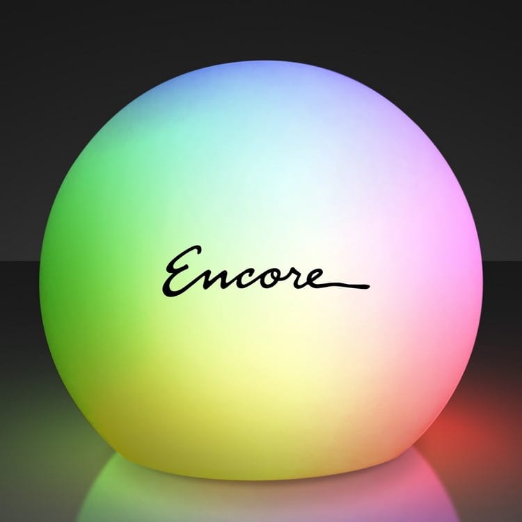 8" LED Orb Deco Ball Centerpiece Lights - Domestic Print 