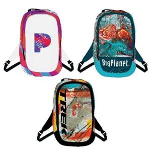 dye sublimated backpack