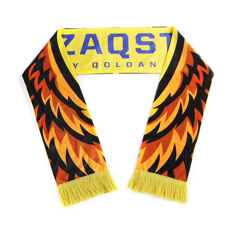 Sport Fan Satin Scarf With Tassel