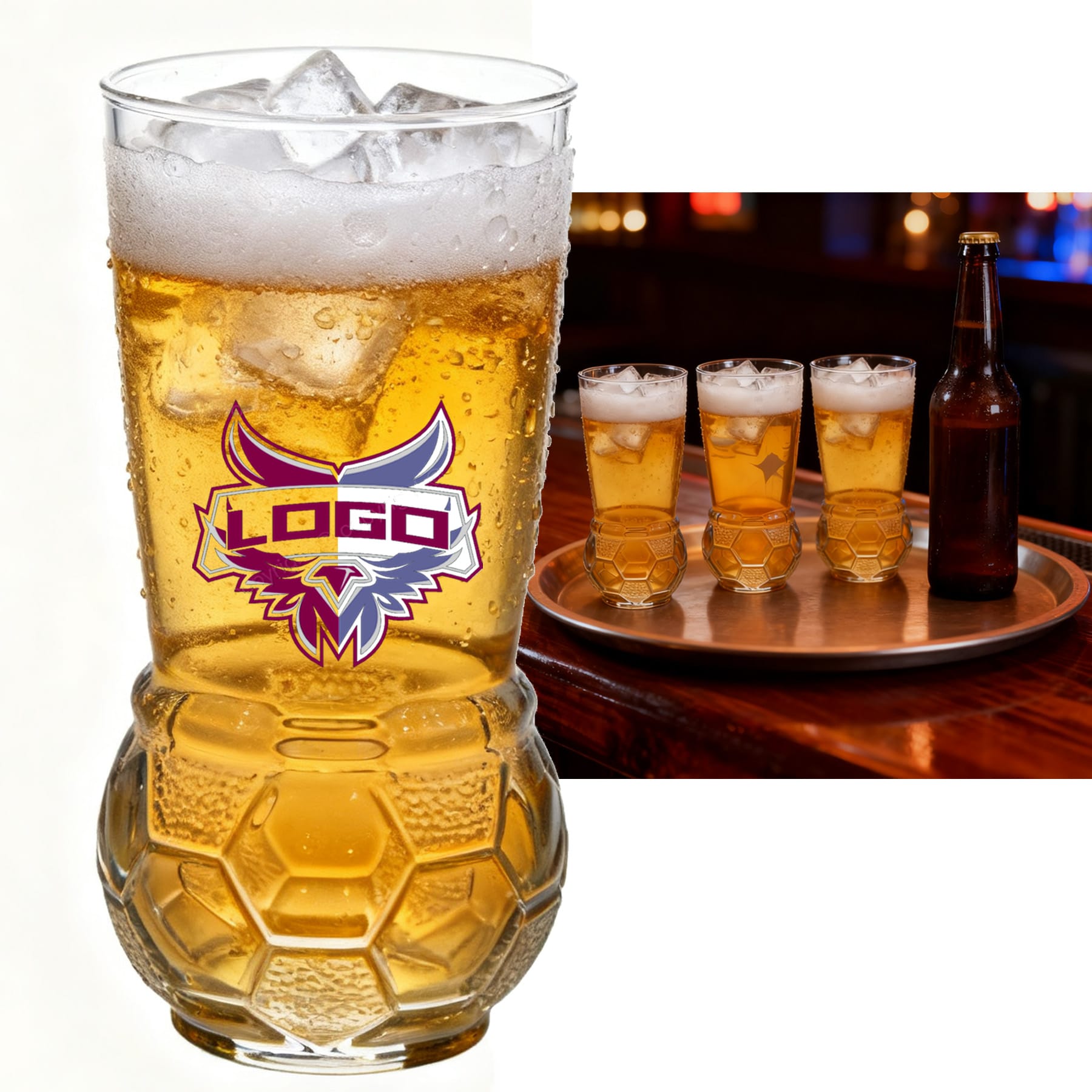 15 Oz. World Cup Football Beer Cup 