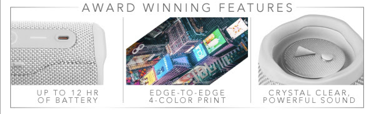 custom JBL speaker features for corporate gift branded merchandise