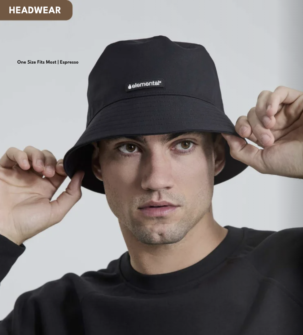 CoffeeThread Drip Bucket Hat wide brim sustainable coffee fiber in multiple colorways