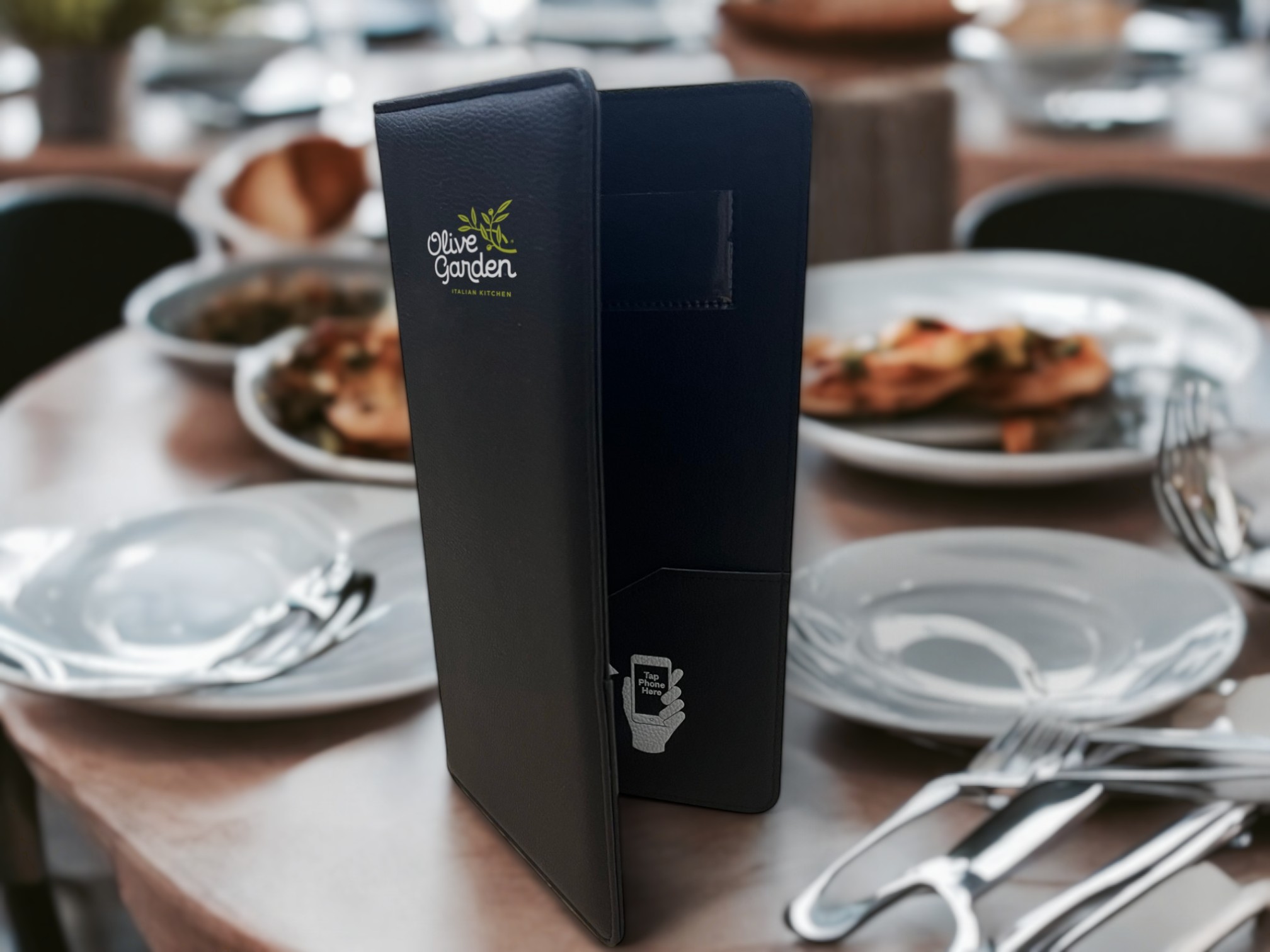 tap to review NFC check presenter for restaurants