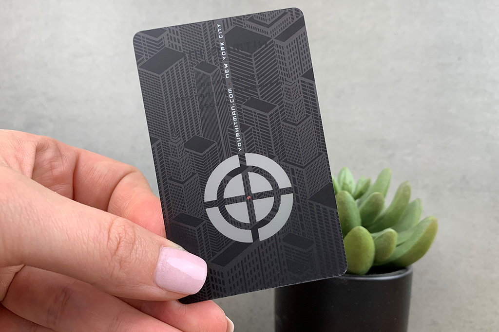 translucent plastic card tap-to-go for business networking