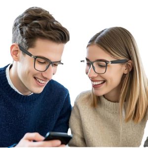 two friends share custom ai gadgets