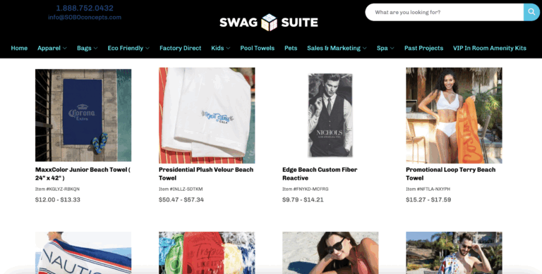 SWAG store for hotel brands
