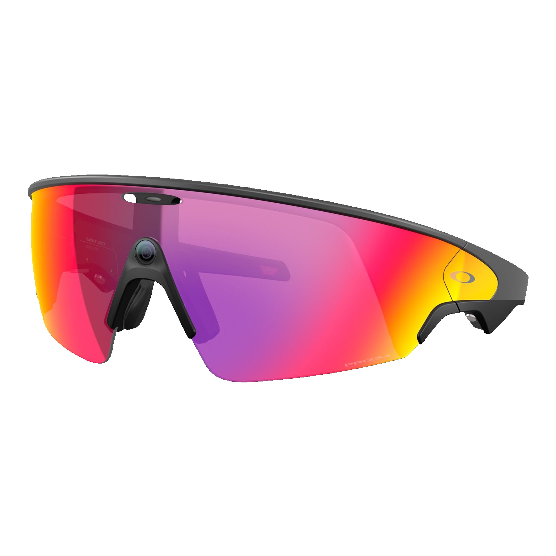 Oakley Meta Vanguard sunglasses in white performance frame with Prizm Sapphire lenses for athletic corporate gifting