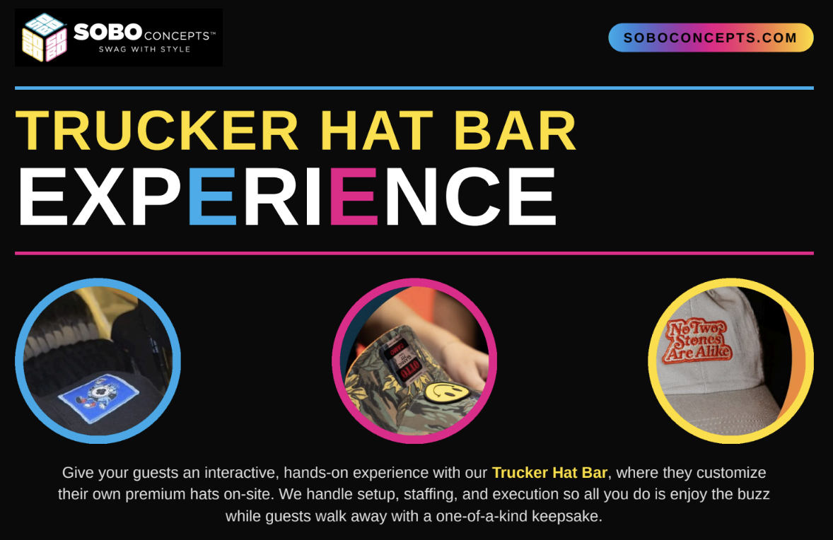 build your own trucker hat a corporate gifting experience