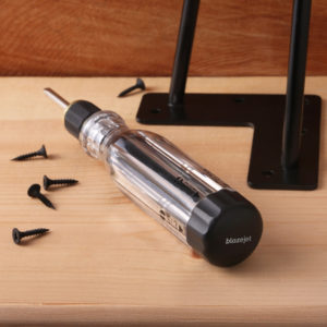 Six in one quick release screwdriver with slip resistant handle